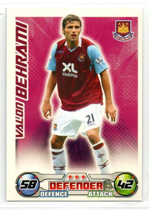 Topps Match Attax PL 2008/2009 - West Ham United - 25 Cards