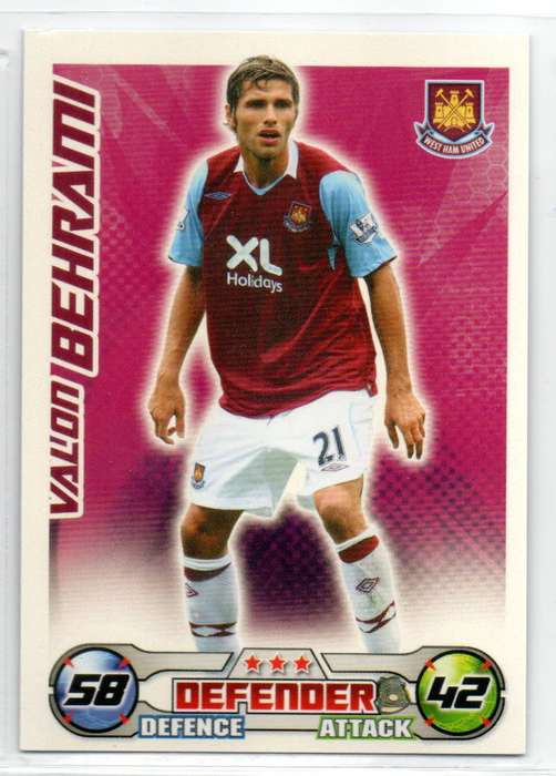 Topps Match Attax PL 2008/2009 - West Ham United - 25 Cards