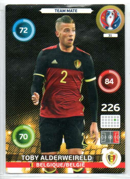 Panini UEFA Euro 2016 / XL Adrenalyn  - Belgique - Toby Alderweireld