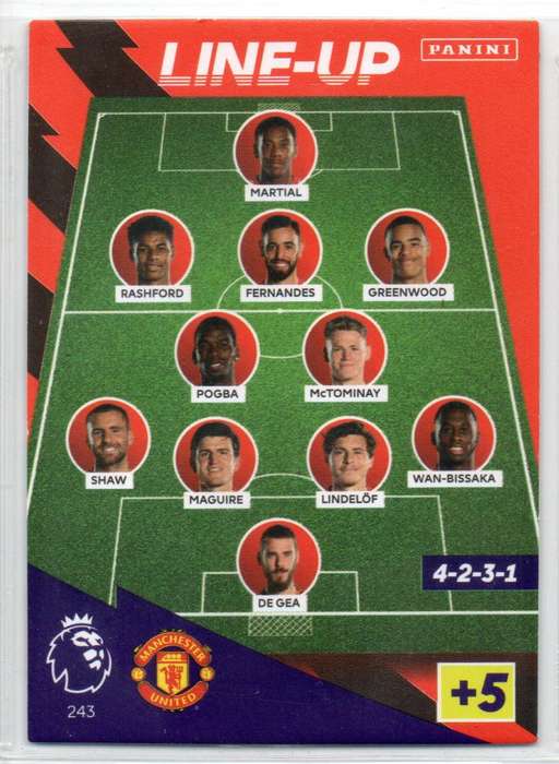 Panini Premier League 2021/22 / XL Adrenalyn - Manchester United - 6 Cards