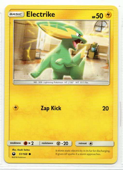 2018 Pokemon - Celestial Storm - Electrike 51/168 Common