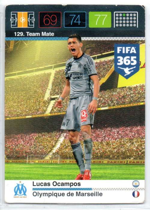 Panini FIFA 365 2015 / XL Adrenalyn Lucas Ocampos #129
