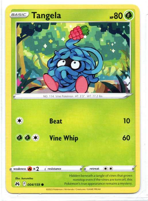 2023 Pokemon/Nintendo/Creatures/GAMEFREAK - Crown Zenith - Tangela 4/159 Common