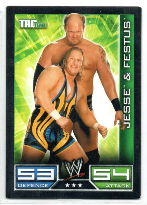 Topps Slam Attax Tac Team 2008 Jesse & Festus