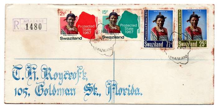 1967 Swaziland Protected State Commemorative Cover