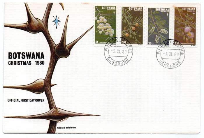 1980 Botswana Christmas FDC