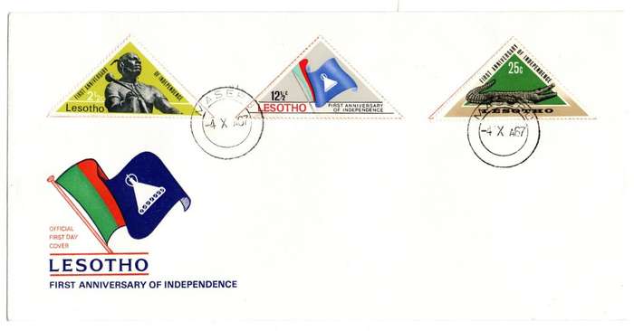 1967 Lesotho First Anniversary of Independence FDC