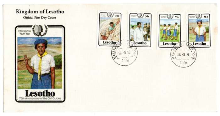 1985 Lesotho 75th Anniversary of the Girl Guides FDC