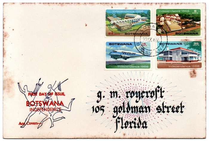 1966 Botswana Independence FDC