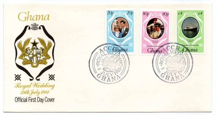 1981 Ghana Royal Wedding FDC