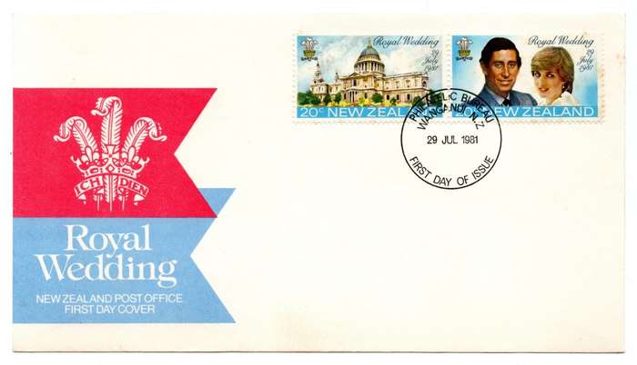 1981 New Zeeland Royal Wedding FDC