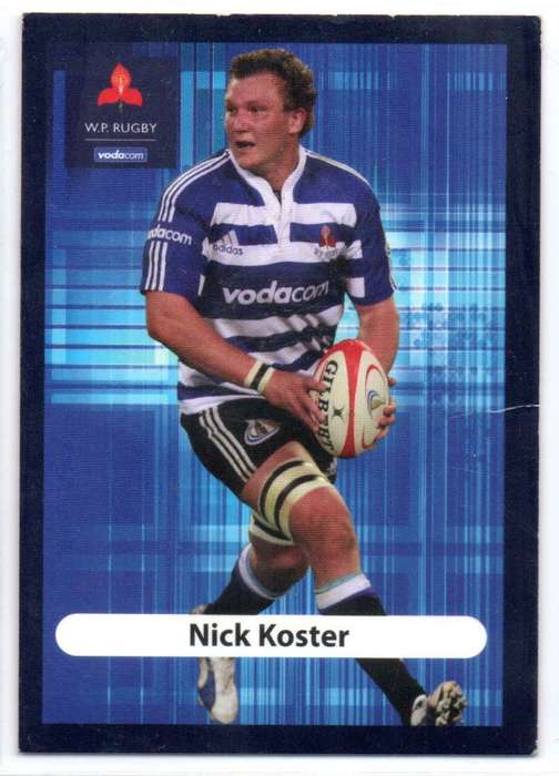 Big Ball Rugby Trading Cards 2009 Currie Cup WP - Nick Koster