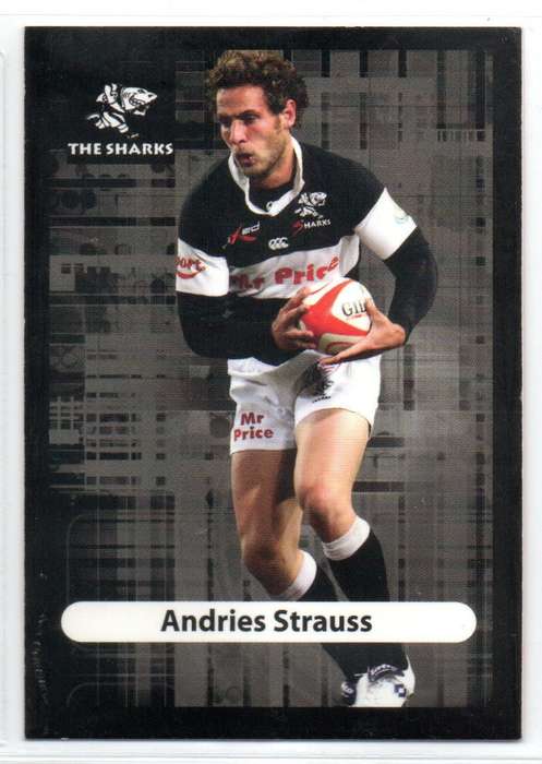 Big Ball Rugby Trading Cards 2009 Currie Cup The Sharks - Andries Strauss