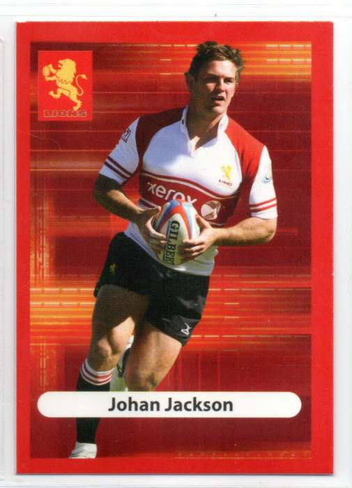 Big Ball Rugby Trading Cards 2009 Currie Cup Lions - Johan Jackson