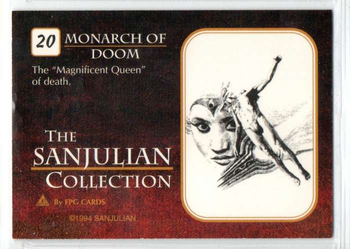 FPG Cards 1994 The Sanjulian Collection - 20 Monarch of Doom