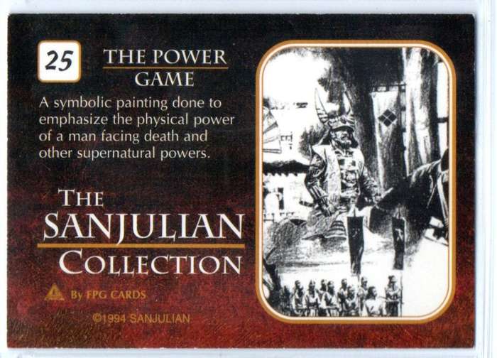 FPG Cards 1994 The Sanjulian Collection - 25 The Power Game