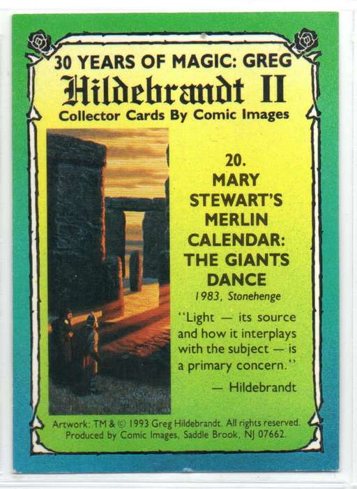 Comic Images 1993 Greg Hildebrandt II 30 Years of Magic