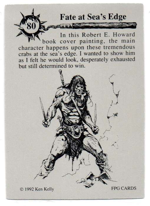 FPG Cards 1992 Ken Kelly - 80 Fate at Sea`s Edge