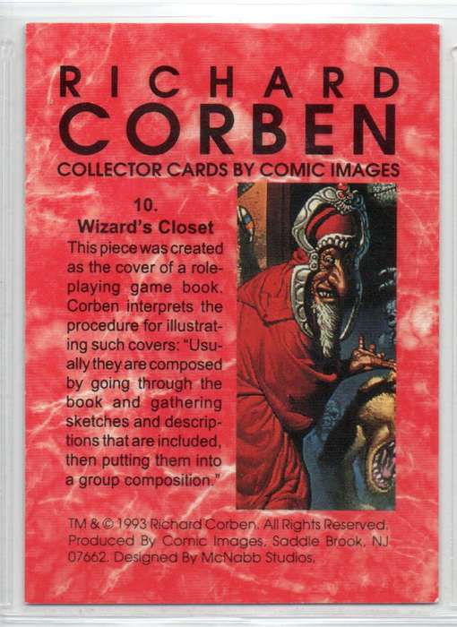 Comic Images 1993 Richard Corben - 10 Wizard`s Closet