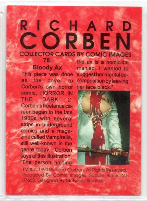 Comic Images 1993 Richard Corben - 78 Bloody Ax