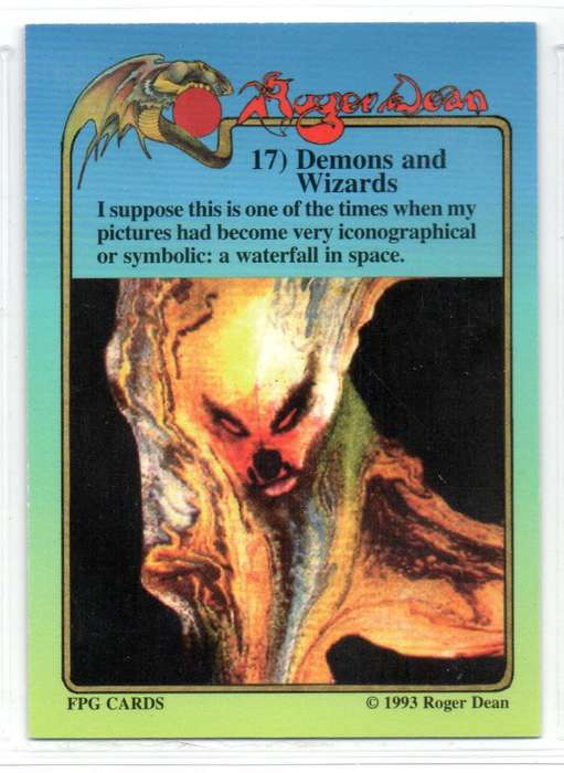 FPG Cards 1993 Roger Dean - 17 Demons and Wizards