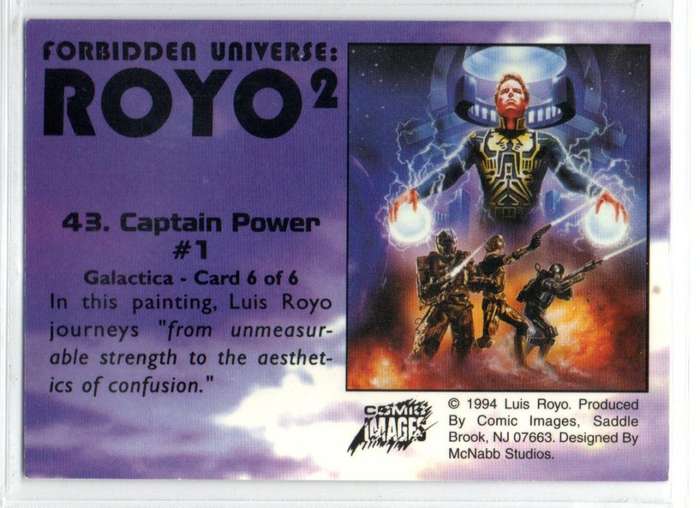 Comic Images 1994 Forbidden Universe: Royo 2 - 43 Captain Power #1
