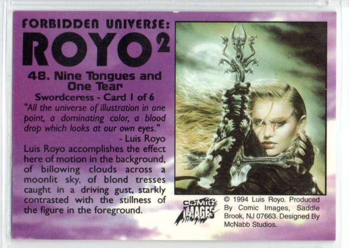 Comic Images 1994 Forbidden Universe: Royo 2 - 48 Nine Tongues and One Tear