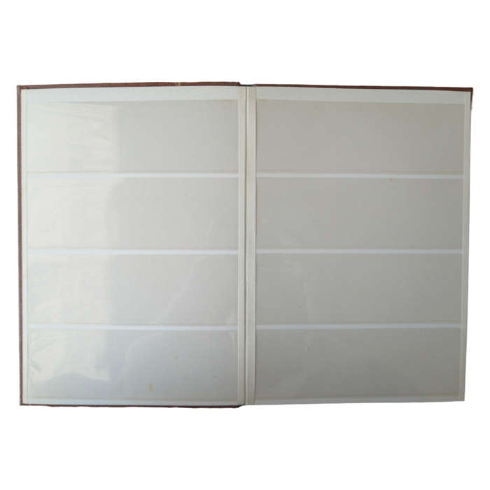 KABE Brown 8 Page / 16 Side (White) Stockbook