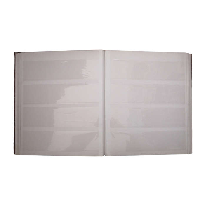 Brown 16 Page / 32 Side (White) Stockbook