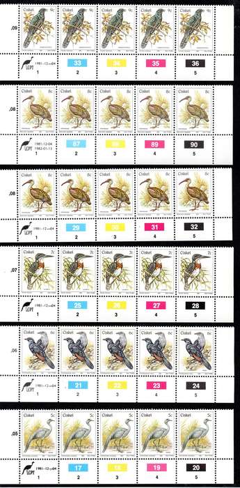 Ciskei 1981/12/04 1st Definitive Issue Control Block Set