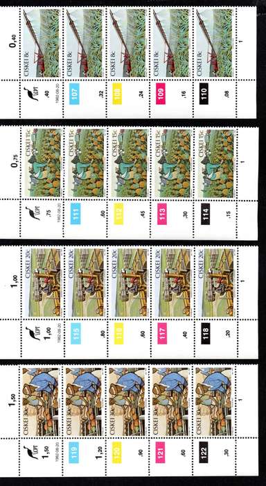 Ciskei 1982/08/20 Pineapple Industry Control Block Set