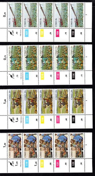 Ciskei 1982/08/20 Pineapple Industry Control Block Set