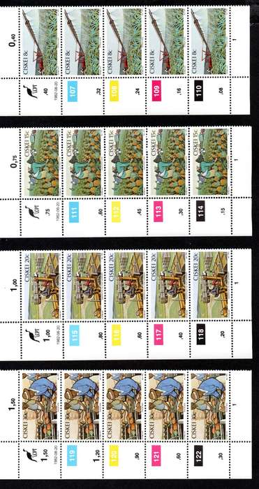 Ciskei 1982/08/20 Pineapple Industry Control Block Set