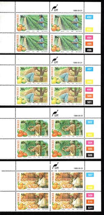 Ciskei 1988/09/29 Citrus Farming Control Block Set