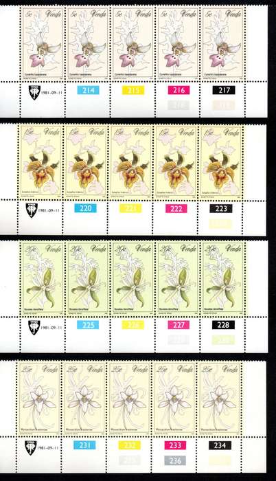 Venda 1981/09/11 Orchids Control Block Set