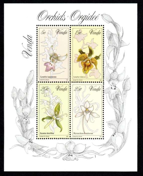 Venda 1981/09/11 Orchids Miniature Sheet 1