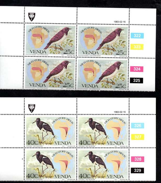 Venda 1983/02/16 Migratory birds Control Block Set