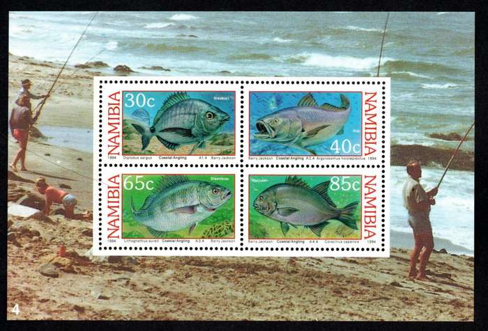 Namibia 1994/02/04 Coastal angling Miniature Sheet