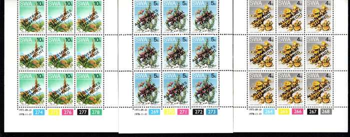 South-West Africa 1978/11/01 Universal Suffrage Control Block Set