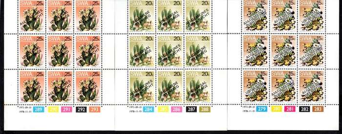 South-West Africa 1978/11/01 Universal Suffrage Control Block Set