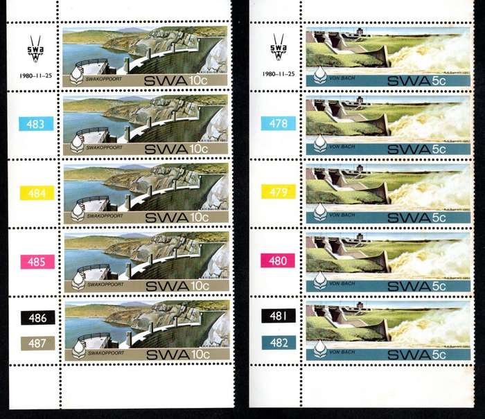 South-West Africa 1980/11/25 Water Conservation Control Block Set