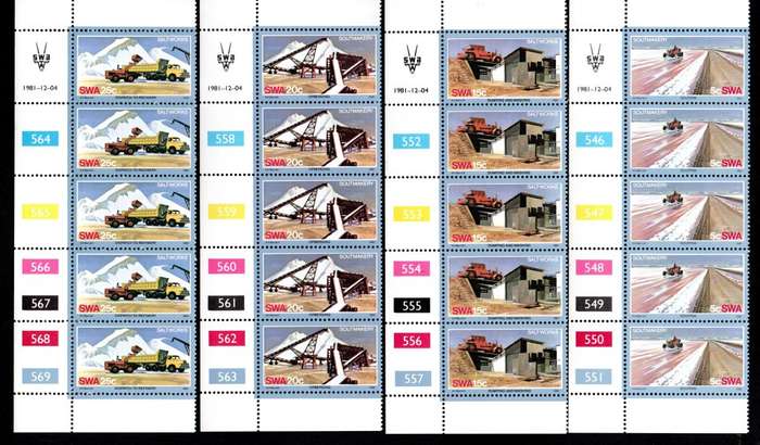 South-West Africa 1981/12/04 Salt Industry Control Block Set