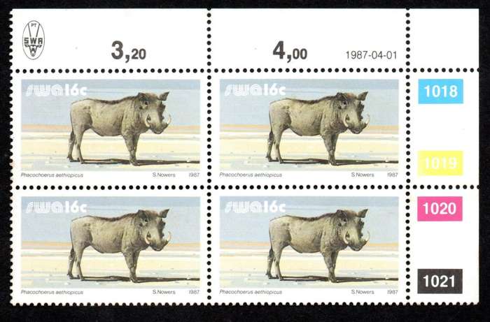 South-West Africa 1987/04/01 Additional value to Definitive issue Control Block Set
