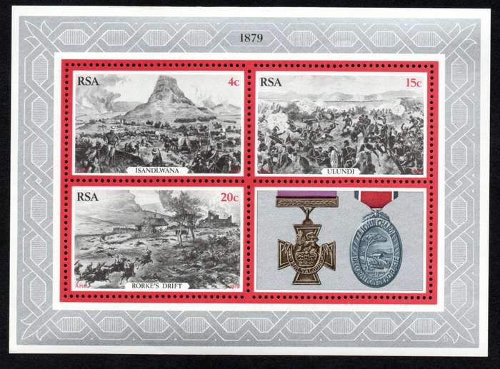 RSA 1979/05/25 Centenary of the 1879 Zulu war Miniature Sheet