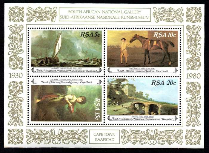 RSA 1980/11/03 National Art Gallery Miniature Sheet