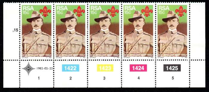 RSA 22/02/1982 75th Anniversary of Boy Scout Movement Control Blocks