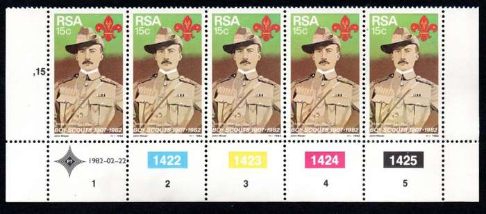 RSA 22/02/1982 75th Anniversary of Boy Scout Movement Control Blocks