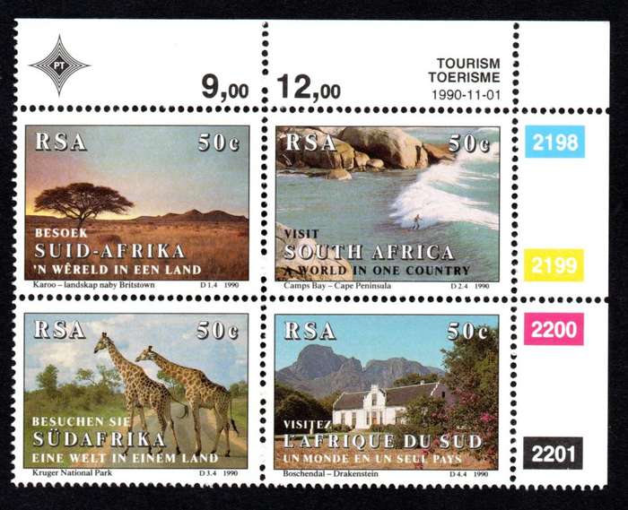 RSA 1990/11/01 Tourism in SA Control Blocks