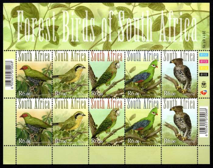 RSA 2011/07/15 Forest Birds Complete Sheet