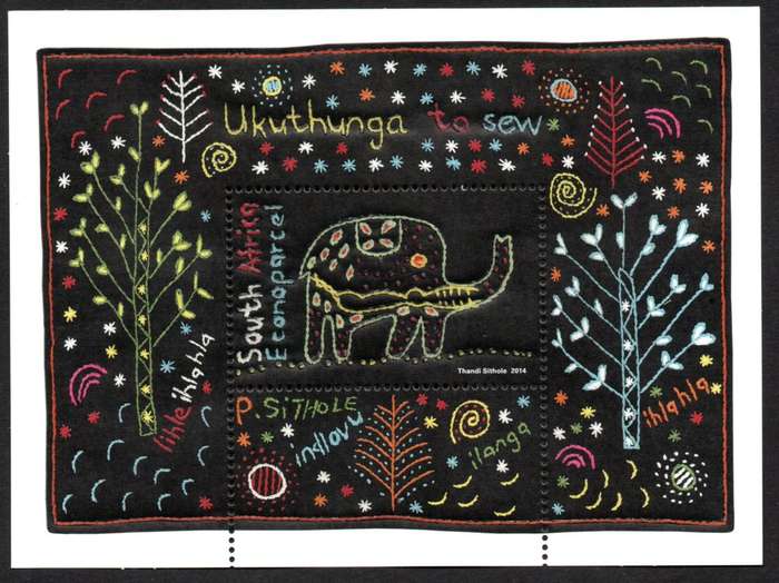 RSA 2014/05/30 Ukuthunga to sew Miniature Sheet